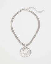 Chico's | Silver Short Pendant Necklace/ Silver