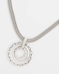 Chico's | Silver Short Pendant Necklace/ Silver
