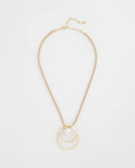 Chico's | Pearl and Gold Pendant/ Pearl
