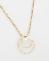 Chico's | Pearl and Gold Pendant/ Pearl