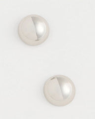 Chico's | Mini Silvertone Sphere Stud Earrings/ Silver