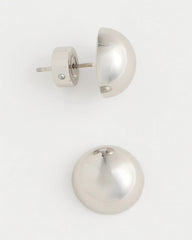Chico's | Mini Silvertone Sphere Stud Earrings/ Silver