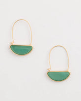 Chico's | Resin Threader Drop Earrings/ Green