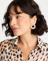 Chico's | Embellished Neutral Stud Earrings/ Neutral