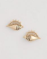 Chico's | Conch Stud Earrings/ Gold