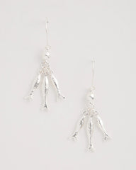 Chico's | Silvertone Fish Cluster Earrings/ Silver