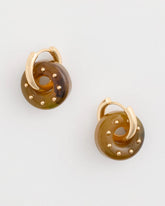 Chico's | Neutral Resin Drop Hoop Earrings/ Neutral