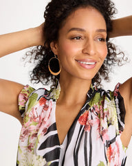 Chico's | Hammered Hoop Earrings/ Gold