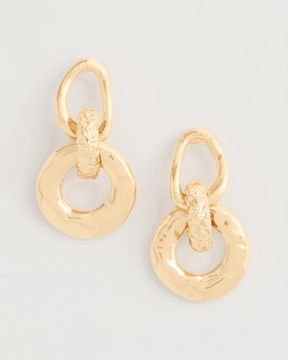 Chico's | Golden Link Drop Earrings/ Gold
