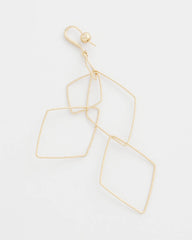 Chico's | Diamond Shaped Linear Earrings/ Gold