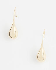Chico's | No Droop™ Gold Tone Teardrop Threader Earrings/ Gold