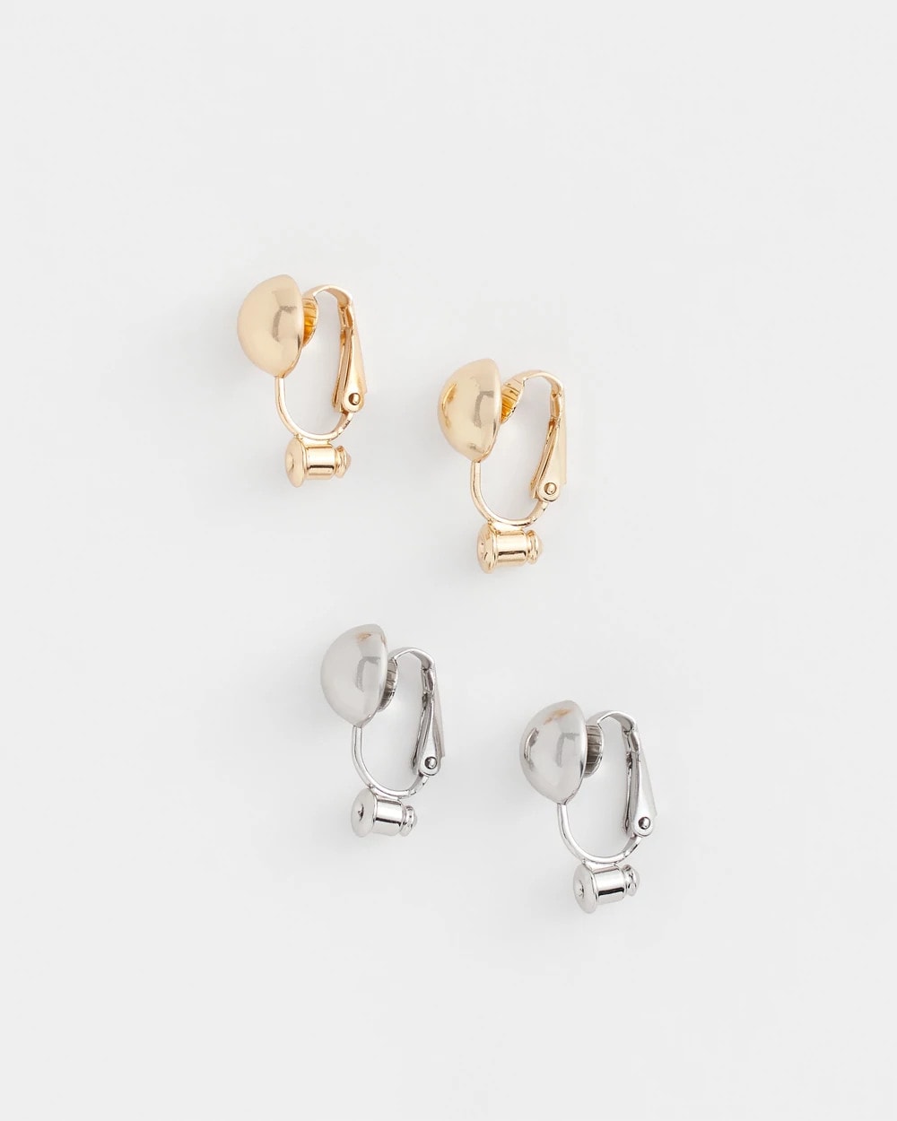 Chico's | Clip Earring Converters/ Mixed Metals