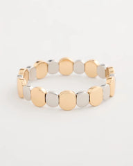 Chico's | Mixed Metals Glam Stretch Bracelet/ Mixed Metals