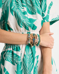 Chico's | Glam Teal Slice Stretch Bracelet/ Teal