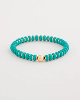 Chico's | Green Round Stretch Bracelet/ Teal