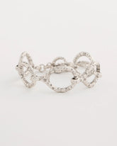 Chico's | Silvertone Open Link Toggle Bracelet/ Silver