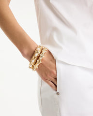 Chico's | Stretch Cuff Bracelet Set of Two/ Gold