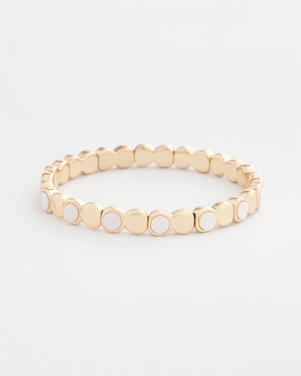 Chico's | Pearl Mini Circle Stretch Bracelet/ Pearl