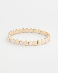 Chico's | Pearl Mini Circle Stretch Bracelet/ Pearl