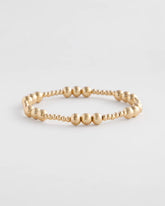 Chico's | Gold-tone Small Bead Stretch Bracelet/ Gold