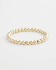 Chico's | Small Beaded Gold Tone Stretch Bracelet/ Gold