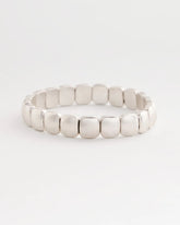 Chico's | Silvertone Stretch Bracelet/ Silver