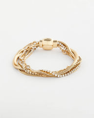 Chico's | Goldtone Multistrand Bracelet/ Gold