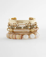 Chico's | Goldtone Multistrand Bracelet/ Gold