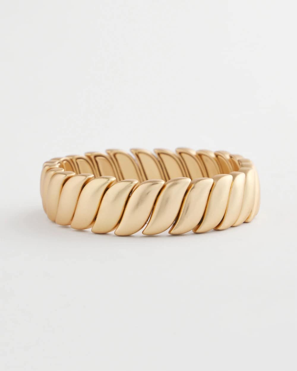 Chico's | Matte Twist Stretch Bracelet/ Gold