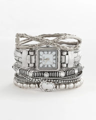 Chico's | Chico's Originals Vintage Silver Cuff Watch/ Silver