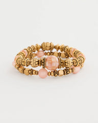 Chico's | Stretch Bracelet Set of Two/ Coral