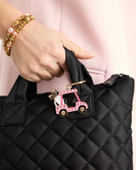 Chico's | Pink Enamel Golf Cart Bag Charm/ Pink