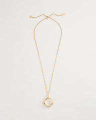 Chico's | Butterfly Wing Monocle Necklace/ Gold