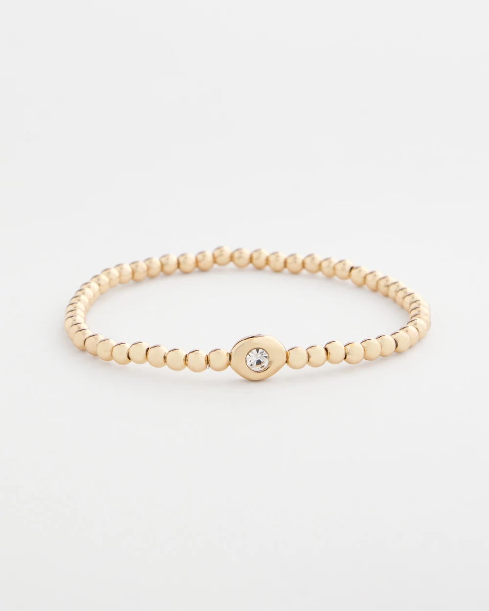 Chico's | Mini Bead Stretch Hero Bracelet/ Gold