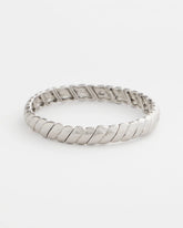 Chico's | Thin Twist Stretch Bracelet/ Silver