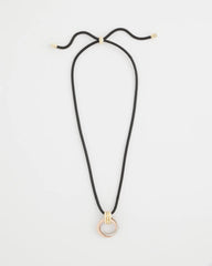 Chico's | Adjustable Tri-Tone Pendant Necklace/ Mixed Metals