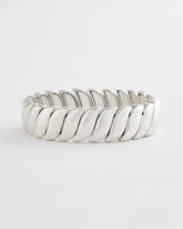 Chico's | Matte Twist Stretch Bracelet/ Silver