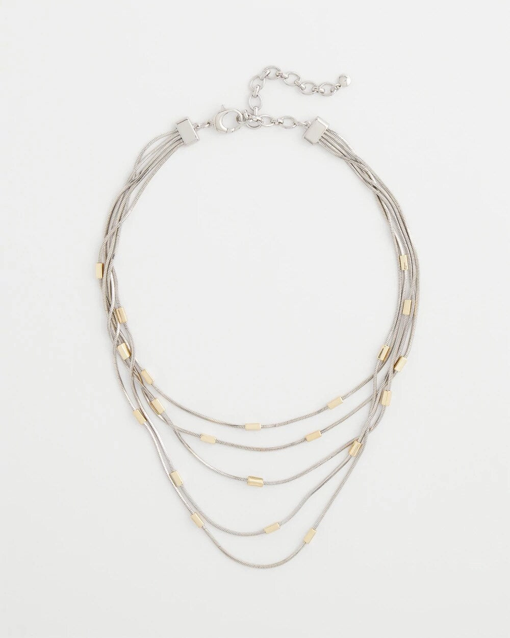 Chico's | Mixed Metal Multi-Strand Necklace/ Mixed Metals