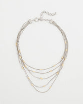 Chico's | Mixed Metal Multi-Strand Necklace/ Mixed Metals