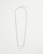Chico's | Mixed Metal Double Strand Necklace/ Mixed Metals