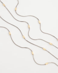 Chico's | Mixed Metal Double Strand Necklace/ Mixed Metals