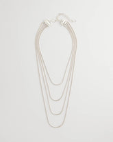 Chico's | Multi-Layer Snake Chain Necklace/ Silver