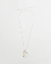 Chico's | Adjustable Square Pendant Necklace/ Silver