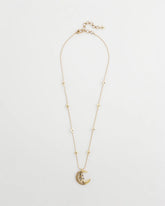 Chico's | Gold Moon Pendant Necklace/ Gold
