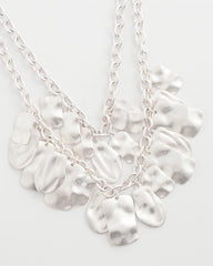 Chico's | Double Square Charm Pendant Necklace/ Silver