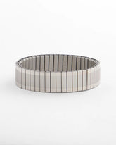 Chico's | Silver Tone Stretch Watchband Bracelet/ Silver