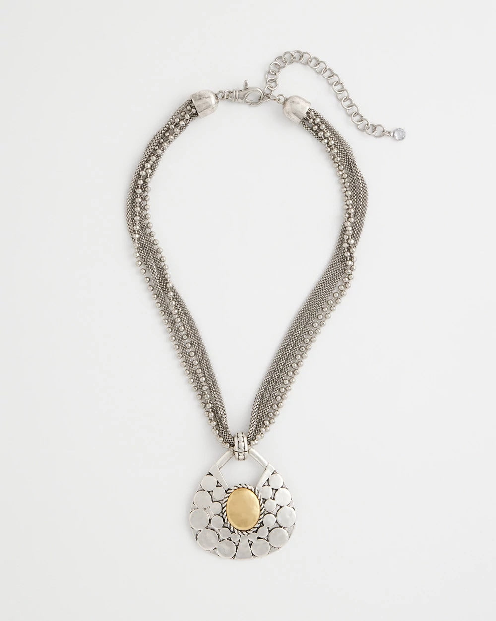 Chico's | Island Metal Pendant Necklace/ Mixed Metals