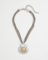 Chico's | Island Metal Pendant Necklace/ Mixed Metals