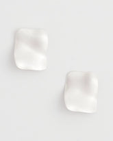 Chico's | Square Oversized Stud Earrings/ Silver