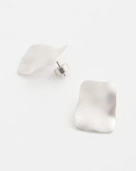 Chico's | Square Oversized Stud Earrings/ Silver